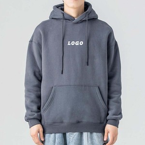 Vente en gros de sweats à capuche pour hommes personnalisés en molleton doublé 100% coton pour l'hiver avec impression par transfert thermique, respirant et à séchage rapide - Product Image 1