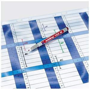 Rotulador Edding 152 M de 1 mm, Azul, No Resistente a la Humedad - Product Image 3
