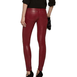 Pantalones de cuero negro de la mejor calidad personalizados para mujer Leggings deportivos de invierno de precio normal-Venta al por mayor - Product Image 3