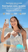 Micrófono Lavalier Inalámbrico 2.4G con Cancelación de Ruido AI, Clip de Micrófono Dual para Grabación de Video en iPhone, Conexión Lightning/Tipo-C, Portátil, CE FCC