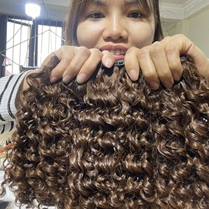 Extensiones de Cabello Humano Virgen Remy Vietnamita 100%, Liso Rizado, Trama Doble a Máquina para Mujeres - Product Image 2