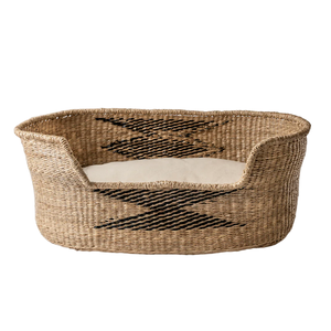 Accessoires de maison pour animaux de compagnie faits à la main de haute qualité lit pour animaux de compagnie en jonc de mer tissé lit pour chat en osier lit pour chien vente en gros du Vietnam - Product Image 6