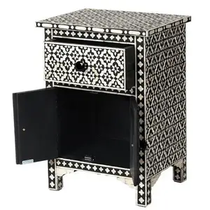 Top Trending Bone Inlay Design Corner Tool For Home and Hotel Decoration Living Room Furniture Side Table At Lowest Price