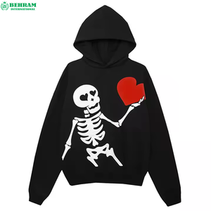 เสื้อฮู้ดดี้ดีไซน์ล่าสุด รุ่นยูนิเซ็กซ์ ปี 2026 ลายโลโก้สไตล์ปีศาจ ผลิตจากผ้าฝ้าย 100% เป็นมิตรต่อสิ่งแวดล้อม ผ้าฟลีซ/เฟรนช์เทอร์รี่ - Product Image 2