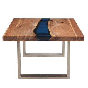 Top Tendance Nouveau Style En Bois Résine Top Table Forme Personnalisée Meubles De Maison Table Centrale Décorative - Product Image 4