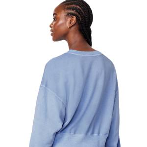 Sweat femme hiver ample épais O cou sweat grande taille chaud coton polaire Multi couleurs pulls décontractés haut pull - Product Image 6