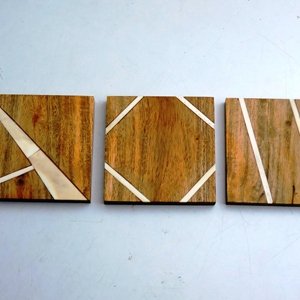 Sous-verres en pierre faits à la main de haute qualité Style classique tapis durable ensemble léger Table à manger anneau de serviette alimentaire Commercial - Product Image 1