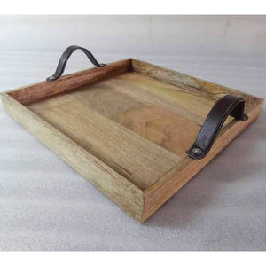 Plateau de service rond en bois de qualité supérieure avec un design intemporel pour tous les jours, disponible à un prix abordable pour l'exportation en gros - Product Image 5