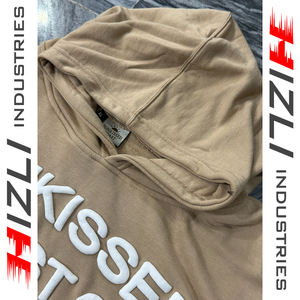 Sweat à capuche unisexe surdimensionné personnalisé, 100% coton molletonné, poids lourd 450 g/m², ample, épaules tombantes, impression en relief, grande taille, hiver - Product Image 6