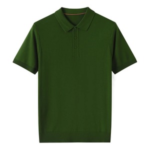 Chemises polo pour hommes de qualité supérieure, col rabattu, nouvelle mode estivale, tissu en coton tricoté à séchage rapide, polo de golf pour hommes - Product Image 2