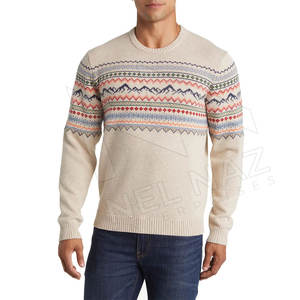 Abrigos de manga larga para hombre, suéter de diseño de invierno, ropa de moda, suéter transpirable de punto con cuello redondo para hombres - Product Image 1