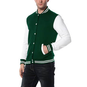 Vente en gros de blouson d'hiver en coton personnalisé de haute qualité pour hommes Veste Letterman Varsity - Product Image 6