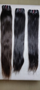 100% Natural Remy Machine Doble trama Indian Jerry 1B Extensiones de cabello humano Sueltas Ondas profundas Peluca Tipo Precio bajo Paquetes crudos - Product Image 3