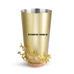 Vase à fleurs en métal de luxe Pot de fleurs fait à la main de qualité supérieure taille personnalisée en gros nouveau porte-fleurs - Product Image 5