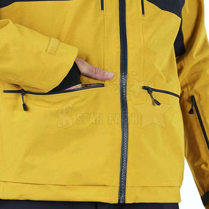 Veste de ski à capuche avec logo sur le devant, résistante au vent, respirante, écologique, unisexe, veste d'hiver pour la neige, protection extérieure - Product Image 5