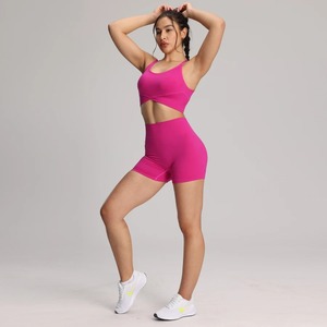 Traje informal a rayas para mujer, los mejores bolsillos de un solo pecho, camisas de manga larga, pantalones cortos de cintura alta, conjuntos femeninos, ropa de playa para mujer - Product Image 2