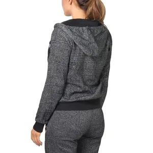 Sudadera de gran tamaño Lisa personalizada de alta calidad, conjunto de pantalones de chándal y sudadera con capucha para mujer, chándal de material de algodón de alta calidad - Product Image 4