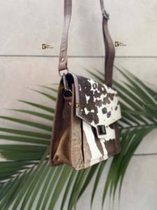 Cowhide Leather Handbag New Fashion <b>Women's</b> Handbag Purse <b>Women</b> Stylish Cowhide fur Leather Shoulder <b>Sling</b> <b>Bag</b> <b>for</b> <b>Women</b> Use - Product Image 3