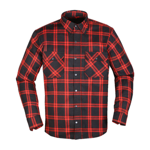 เสื้อเชิ้ตลำลอง kevler สำหรับผู้ชาย, แห้งเร็วระบายอากาศได้ดีกระดุมทรงหลวมพอดีตัวสำหรับมอเตอร์ไซค์ไซส์ใหญ่พิเศษ100% - Product Image 1