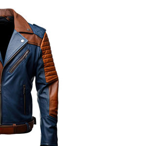 Chaquetas de Cuero Personalizadas de Alta Calidad Más Populares, Chaqueta de Cuero de Venta Caliente, Chaqueta de Cuero Personalizada con Diseño de Cremallera - Product Image 4