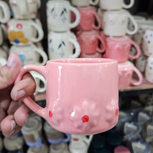 Rose Lily imprimé thé vaisselle en céramique Saint Valentin tasse Couple amoureux cadeau café thé tasse au prix de gros - Product Image 5