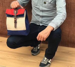 Fashion High Quality Leather & Canvas <b>Insulated</b> Lunch <b>Bag</b> Tote <b>Cooler</b> Portable 2 Persons for Office & Outdoor Use CLB-0048 - Product Image 5