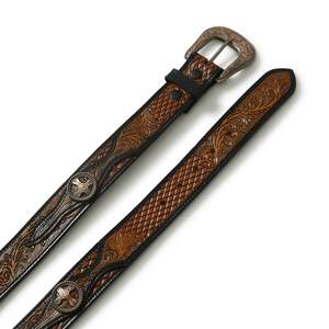 Ceinture de style occidental Ceinture en cuir de vache à la mode Top Fabricant de gros indien Rodeo International - Product Image 3