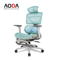 Chaise de bureau ergonomique de luxe avec fonction inclinable, soutien confortable, Ofis Sandalyesi Masajli