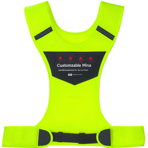 Gilet di Sicurezza Riflettente Minna Personalizzabile per Attrezzatura di Sopravvivenza - Product Image 3