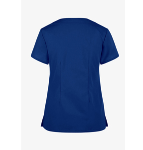 เสื้อสครับแพทย์ผู้หญิงแขนสั้นแบบใหม่ ผลิตตามสั่ง OEM ผ้าเนื้อยืดไร้รอยต่อ ตรวจจับรอยขาดได้ ผลิตตามแบบที่กำหนด - Product Image 3