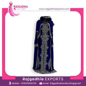 Nouvelle arrivée Robe kaftan à perles Vêtements islamiques Broderie à la main Robe kaftan fantaisie pour femmes - Product Image 2