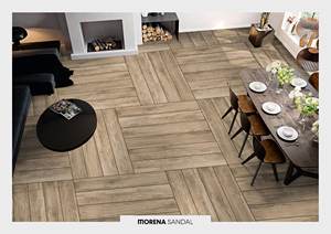 Azulejo de piso de porcelana con acabado de madera 20x120cm Superficie antideslizante de tablón grande - Product Image 6