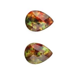 Cuarzo amolita creado en laboratorio, 12x16mm, pera facetada y forma de lágrima, hermosas piedras preciosas de Briolette sueltas brillantes para la fabricación de joyas - Product Image 3