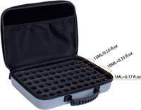 Étui de protection personnalisé de qualité supérieure pour huiles essentielles peut contenir 60 grilles pour bouteilles à rouleaux de 1 à 3ML Sac d'huile essentielle à coque dure Eva de 5ml