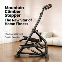 Appareil de cardio-training pliable pour la maison : Stepper vertical réglable en hauteur pour brûler les graisses