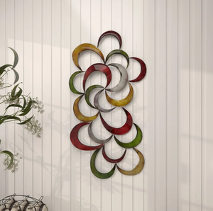 เหล็กทุบสีทองตกแต่งผนังในร่มกลางแจ้งแขวนผนังโรงแรมร้านอาหารบ้านห้องนั่งเล่นห้องนอนตกแต่งศิลปะขายส่ง - Product Image 3