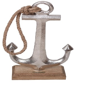 Fabricant de confiance - Figurine décorative ange gardien priant dans un cercle en bois de manguier 20 x 20 cm, bois de manguier massif brun - Product Image 2