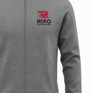 เสื้อแจ็คเก็ตเทรนนิ่งผู้ชายคุณภาพสูง แบบซิป ลายเรียบ คอตั้ง ระบายอากาศ กันลม เหมาะสำหรับฤดูหนาว สไตล์สปอร์ต - Product Image 3