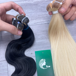 เทปผมตรงธรรมชาติมีหลายสีผมมนุษย์แท้ความยาว8-32นิ้ว - Product Image 5