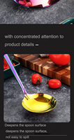 Ensemble d'ustensiles de cuisine en acier inoxydable durable et écologique, résistant à la chaleur, spatule, fourchette et pince pour la préparation des repas à domicile