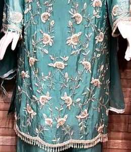 Trajes de moda india bordados a mano sin costuras de diseñador moderno para mujeres elegantes para fiestas de estilo tradicional - Product Image 3