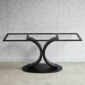 Heavy Duty <b>Cast</b> Iron Dining Table Legs Contemporary Industrial Style <b>Powder</b>-Coated CHBBA013 for Kitchen Hospital Furniture - Product Image 4