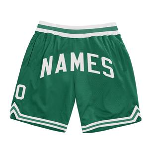Industrie Direct Engro Sportswear Cómodo Custom Kelly Green White Authentic Throwback Basketball Shorts - Product Image 1
