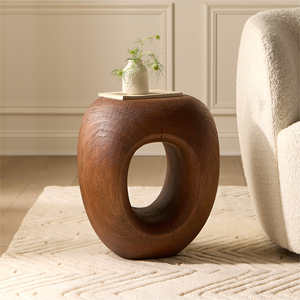 Mesa Auxiliar Moderna de Madera de Acacia Koa para Dormitorio y Sala de Estar - Product Image 2