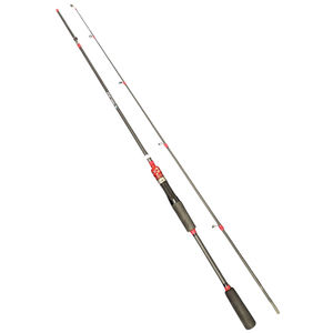 Canne à pêche spinning légère 2,10 m, poids de lancer 5-25 g, poids total 116 g, rouge/noir, par Bdt Fishing Group - Product Image 1