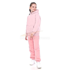 Kids Fleece <b>Hoodie</b> Sherpa Lined Pullover Warm Hooded Top for Cold Weather Casual Winter Wear Pink Color - Product Image 5