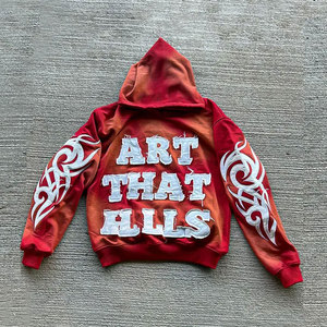 Sudadera con capucha de parche de socorro para hombre superventas en línea/Sudadera con capucha de parche de socorro para hombre de nuevo diseño de alta calidad 100% - Product Image 1