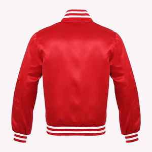 New Solid Casual <b>Mens</b> Versity University Bomber <b>Jacket</b> OEM Service Front Logo Breathable Winter <b>Canvas</b> - Product Image 5