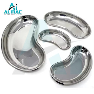 ALMAC OEM Ensemble d'instruments de source d'alimentation manuelle de chirurgie générale Plateau chirurgical en acier inoxydable en forme de haricot Conteneur de déchets CE ISO - Product Image 1