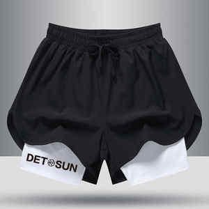 กางเกงออกกำลังกายขาสั้นสำหรับผู้ชายกางเกงขาสั้นสำหรับใส่วิ่งกางเกงออกกำลังกายขาสั้นสำหรับผู้ชายมาใหม่โลโก้ออกแบบได้ตามต้องการฤดูร้อน2022 - Product Image 2